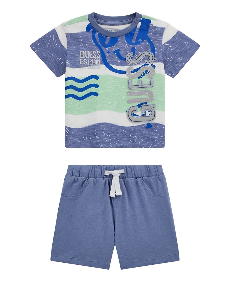 Guess Baby Boys 2-Piece T-Shirt and Active Shorts Set