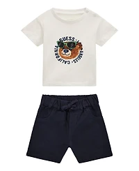 Guess Baby Boys 2-Piece T-Shirt and Shorts Set