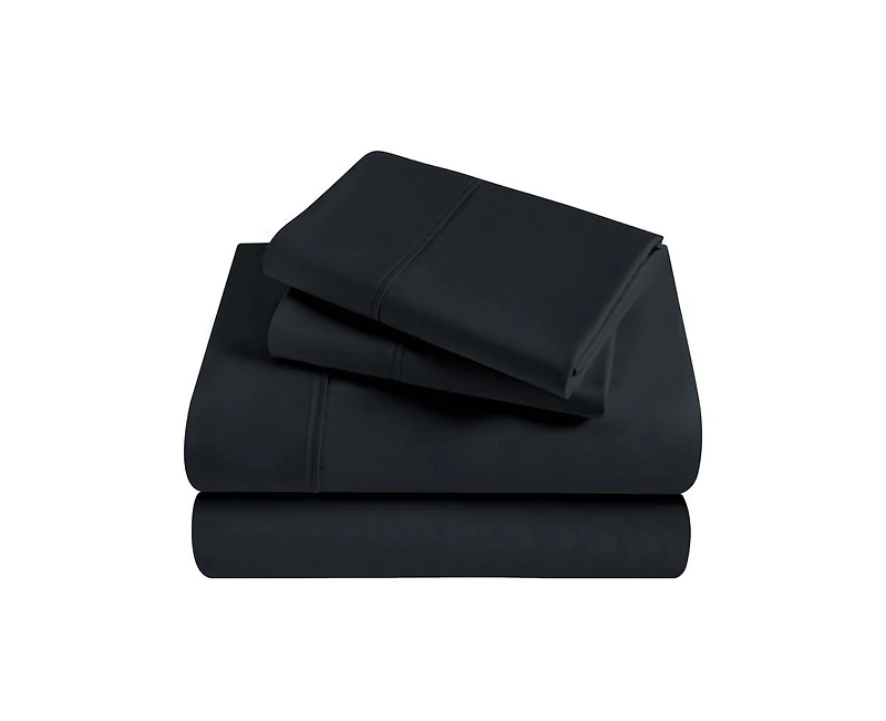 Superior Modal From Beechwood 300 Thread Count Lightweight Cooling Solid Extra Deep Pocket Bed Sheet Set