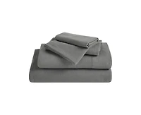 Superior Cotton Linen Blend Deep Pocket Bed Sheet Set, California King