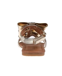 Bebe Little Girls Comfortable and Stylish Flat with Oversized Bows Sandals