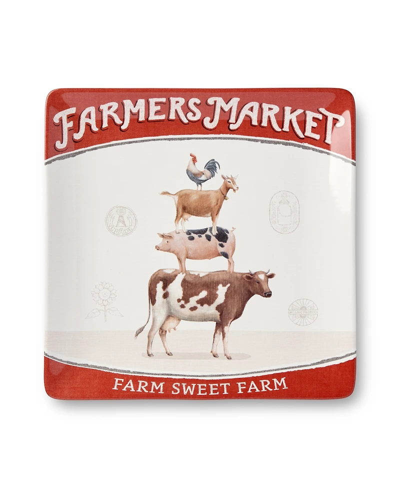 Certified International Vintage Farm Square Platter