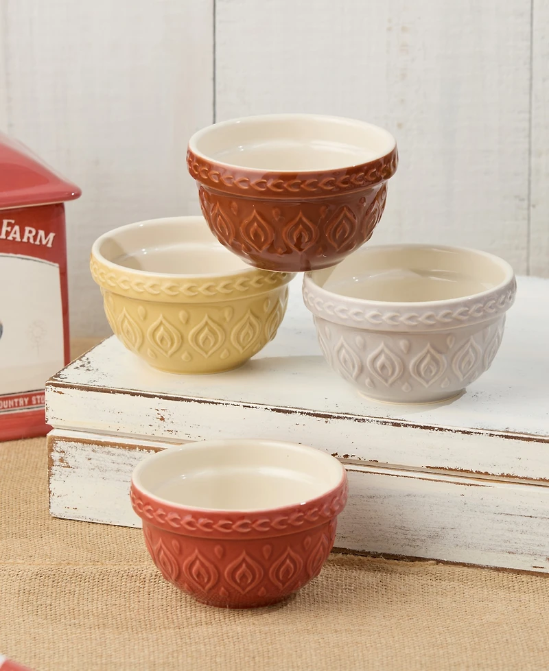 Certified International Vintage Farm Prep Bowls, Set of 4