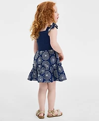 On 34th Toddler Girls Mommy & Me Cotton Eyelet Smocked Flutter-Sleeve Dress, Exclusively at Macy's