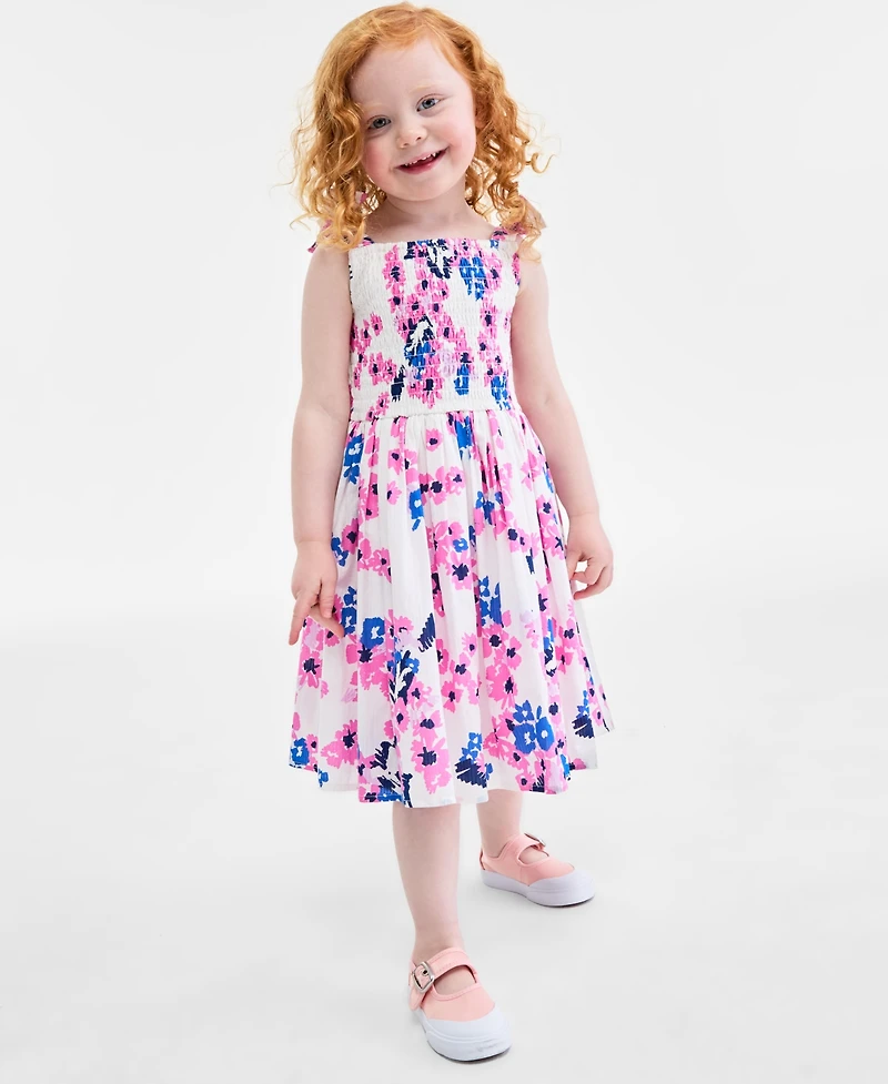 On 34th Toddler Girls Mommy & Me Floral-Print Tie-Shoulder-Strap Dress, Exclusively at Macy's