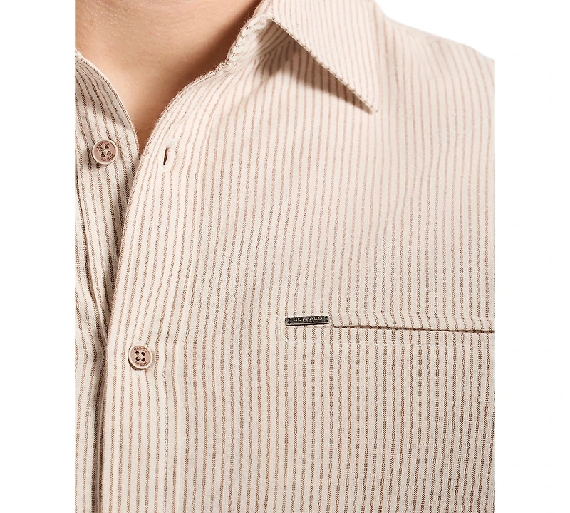 Men's Simbo Modern-Fit Stripe Button-Down Shirt