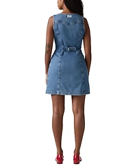 Levi's Women's Vianna Denim Button-Front Vest Dress