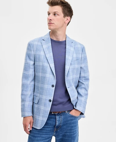 Tommy Hilfiger Men's Modern-Fit Check Sport Coat