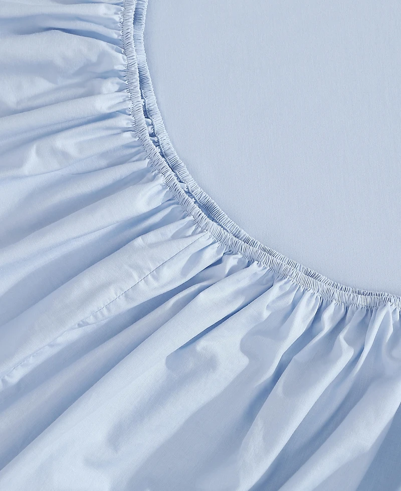 Tommy Hilfiger Solid 200-Thread Count Cotton Percale -Pc. Sheet Set