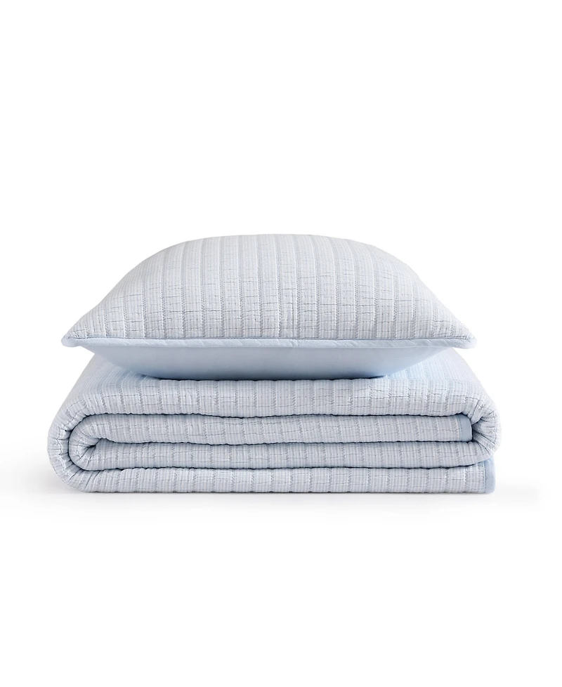Tommy Hilfiger Ithaca Stripe Cotton Reversible -Pc. Quilt Set