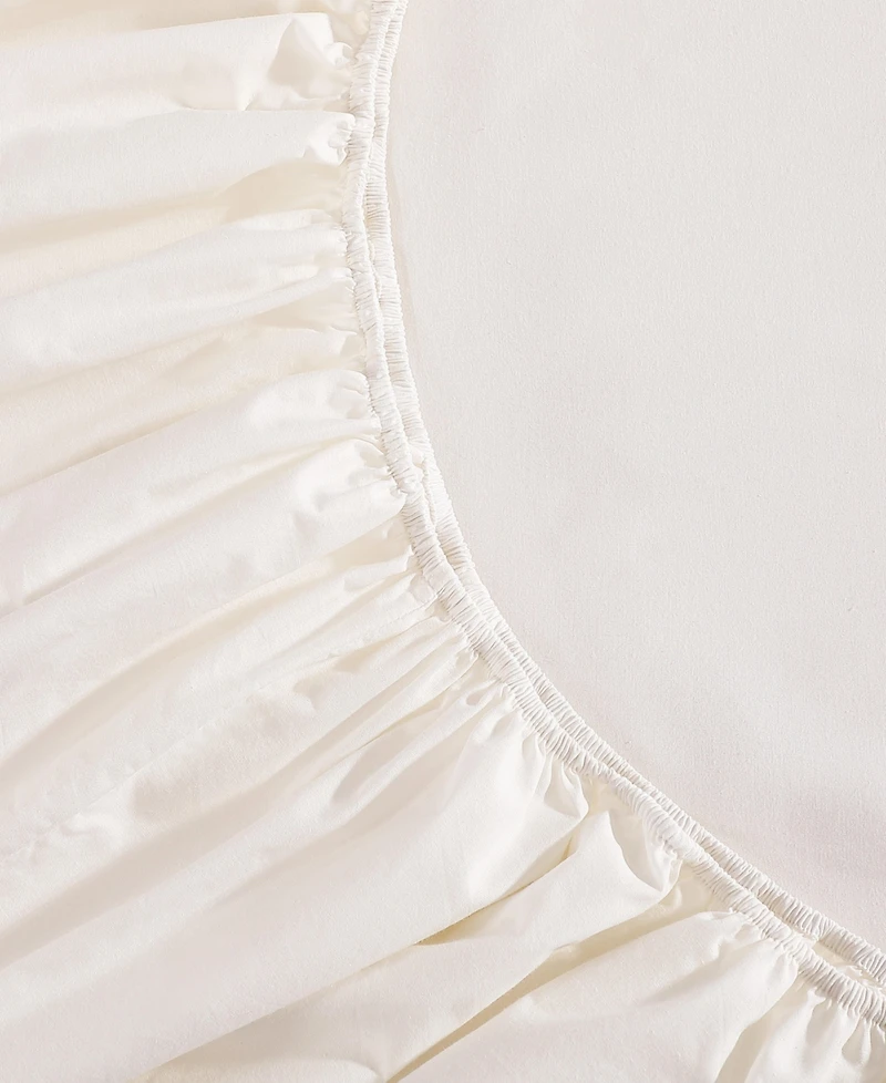 Tommy Hilfiger Solid 200-Thread Count Cotton Percale -Pc. Sheet Set