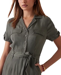 Guess Women's Nalini Button-Front Belted Jumpsuit