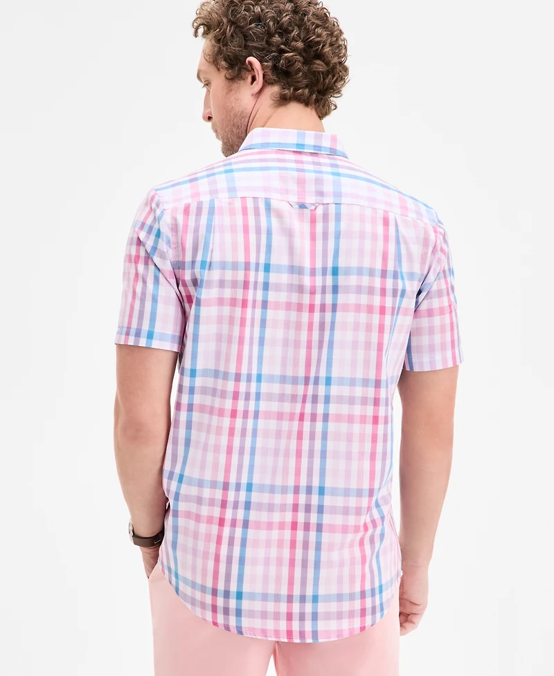 Club Room Men's Woven Plaid Shirt, Exclusively at Macy's