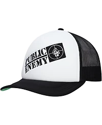 Lids Men's Black Public Enemy Music Trucker Adjustable Hat