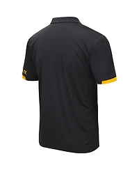 Colosseum Men's Black Appalachian State Mountaineers Santry Polo Shirt