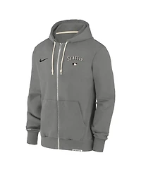 Nike Men's Charcoal Seattle Mariners Authentic Collection Travel Performance Full-Zip Hoodie