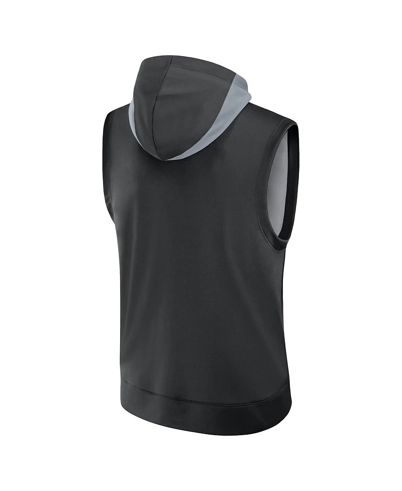 Nike Men's Black Chicago White Sox Authentic Collection Performance Sleeveless Pullover Hoodie
