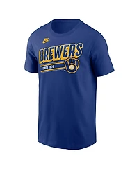 Nike Men's Royal Milwaukee Brewers Cooperstown Collection Retro T-Shirt