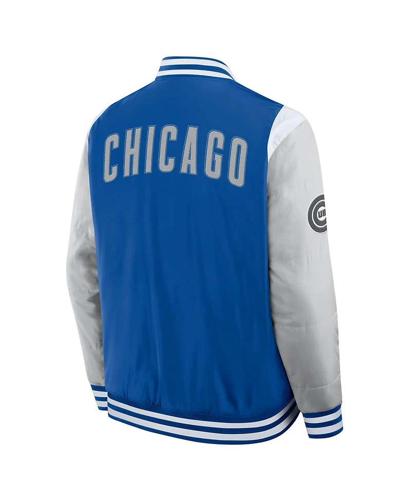 Fanatics Men's Royal Chicago Cubs Elements Elite Full-Snap Jacket