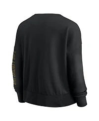 Fanatics Women's Black Los Angeles Lakers Oversized Game Day Pullover Sweatshirt