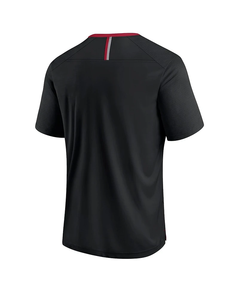 Fanatics Men's Black Oklahoma Sooners Defender Fade Slant T-Shirt