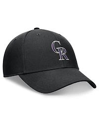 Nike Men's Black Colorado Rockies Club Performance Adjustable Hat