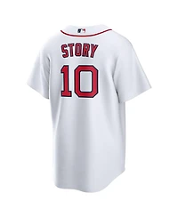 Nike Men's Trevor Story White Boston Red Sox Home Replica Jersey