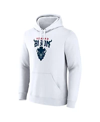 Fanatics Men's White Howard Bison Primary Logo Pullover Hoodie