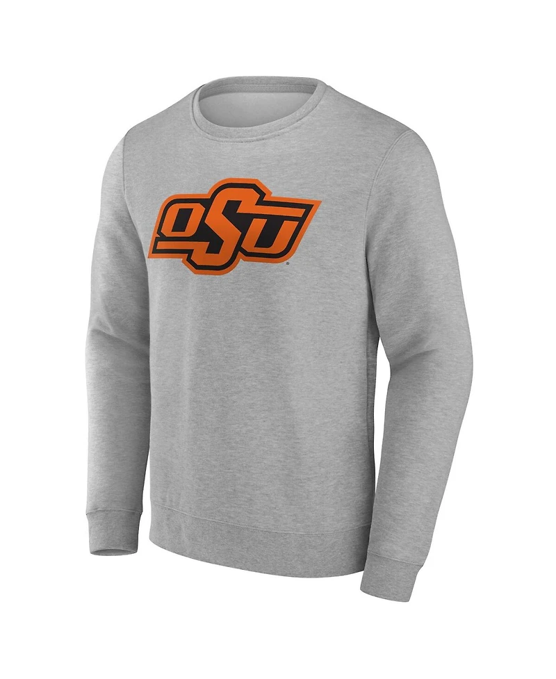 Fanatics Men's Gray Oklahoma State Cowboys Evergreen Fleece Pullover Sweatshirt