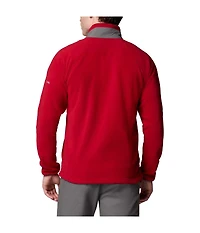 Columbia Men's Crimson Oklahoma Sooners Flanker Iv Fleece Raglan Full-Zip Jacket