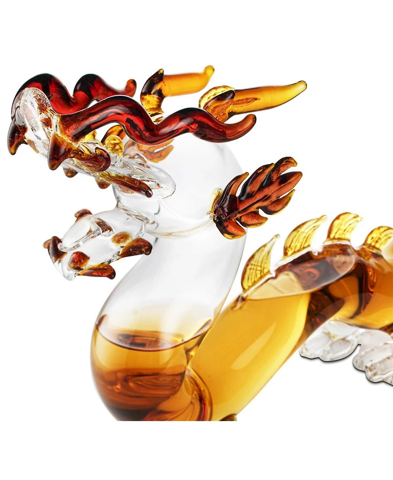 The Wine Savant Year Of The Dragon Whiskey and Wine Decanter