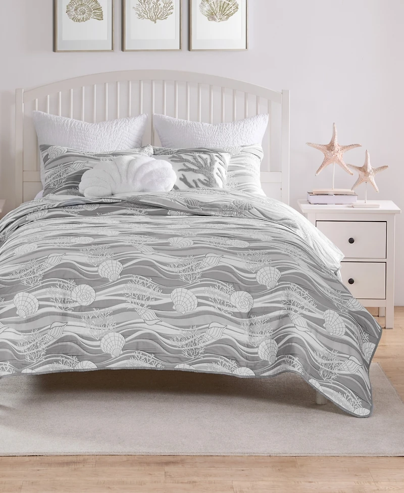 Greenland Home Fashions Dover Reversible Matelasse -Pc. Coverlet Set