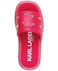 Karl Lagerfeld Paris Women's Opal Studded Sandals