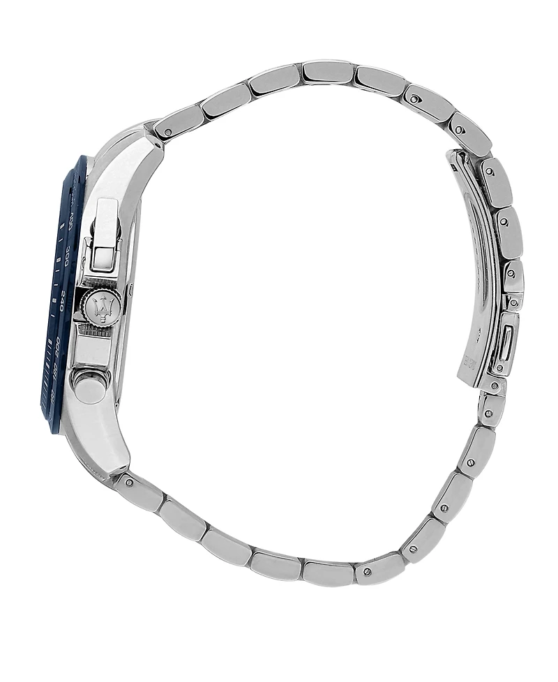 Maserati Men's Chronograph Stainless Steel Metal Band Watch, 45mm