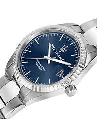 Maserati Men's Date Stainless Steel Metal Band Watch, 43mm