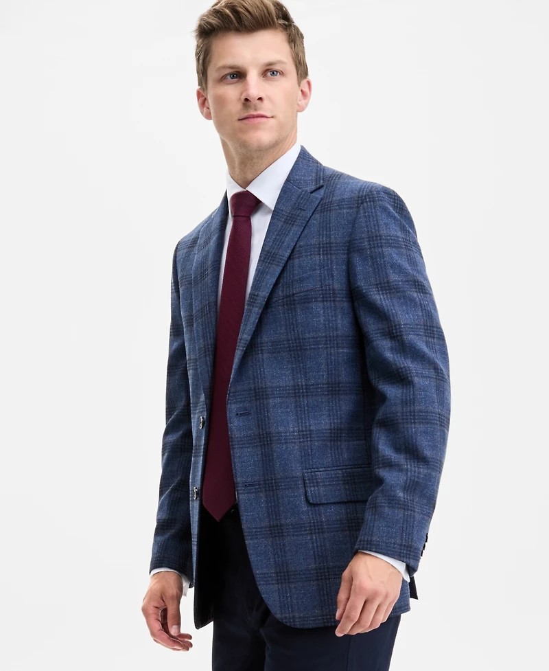 Tommy Hilfiger Men's Modern-Fit Check Sport Coat