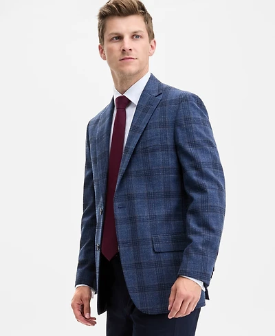 Tommy Hilfiger Men's Modern-Fit Check Sport Coat