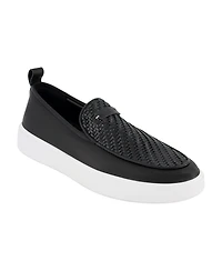 Karl Lagerfeld Paris Men's Woven Slip On Loafers