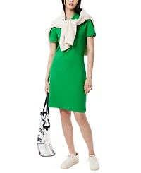 Lacoste Usa Women's Collared Slim-Fit T-Shirt Dress