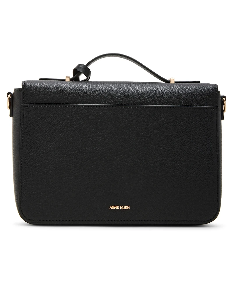 Anne Klein Belted Flap Small Satchel Bag
