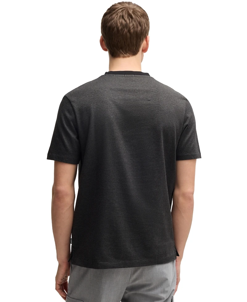 Boss by Hugo Men's Mercerized-Cotton Regular-Fit T-Shirt