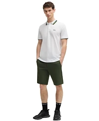 Boss by Hugo Men's Contrast Stripe Regular-Fit Paddy Polo Shirt