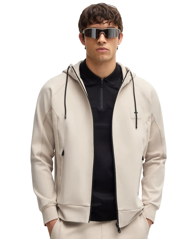 Boss by Hugo Boss Men's Cotton-Blend Zip-Up Hoodie