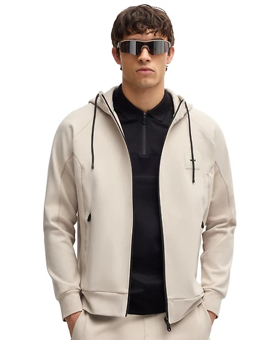 Boss by Hugo Boss Men's Cotton-Blend Zip-Up Hoodie