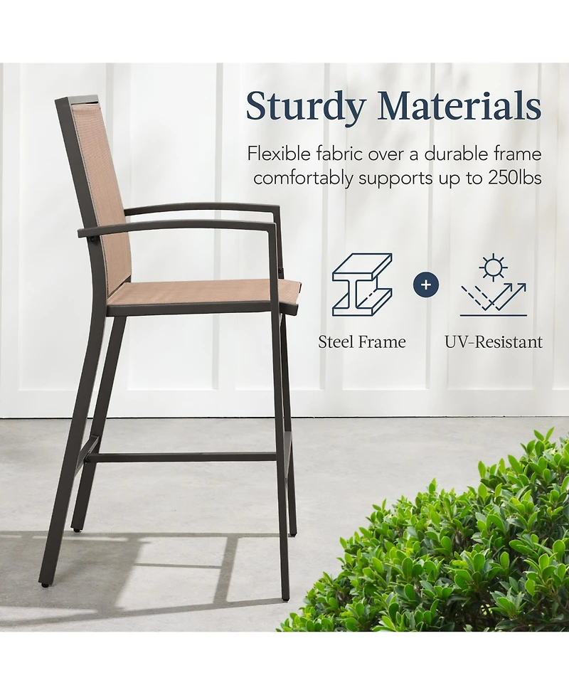 Best Choice Products Outdoor Barstools Set of 2