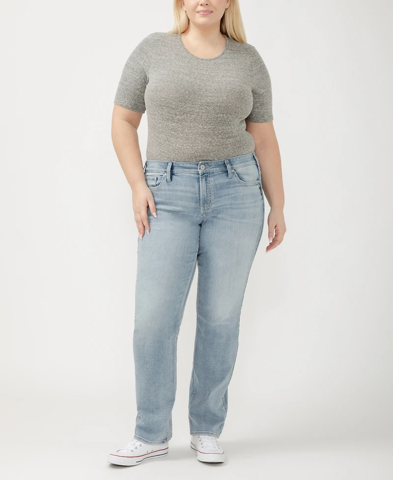 Silver Jeans Co. Plus Suki Mid Rise Curvy Fit Slim Bootcut