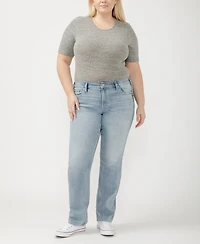 Silver Jeans Co. Plus Suki Mid Rise Curvy Fit Slim Bootcut