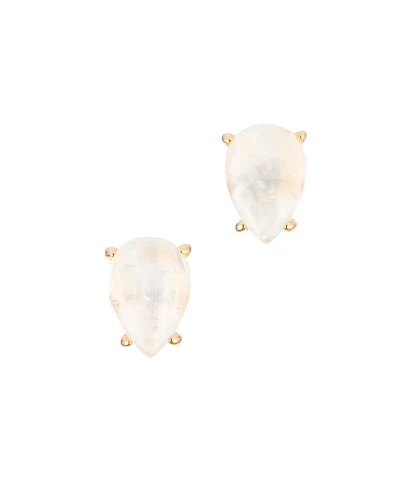 Adornia Fine Moonstone Pear Cut Studs 14k gold vermeil