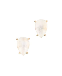 Adornia Fine Moonstone Pear Cut Studs 14k gold vermeil