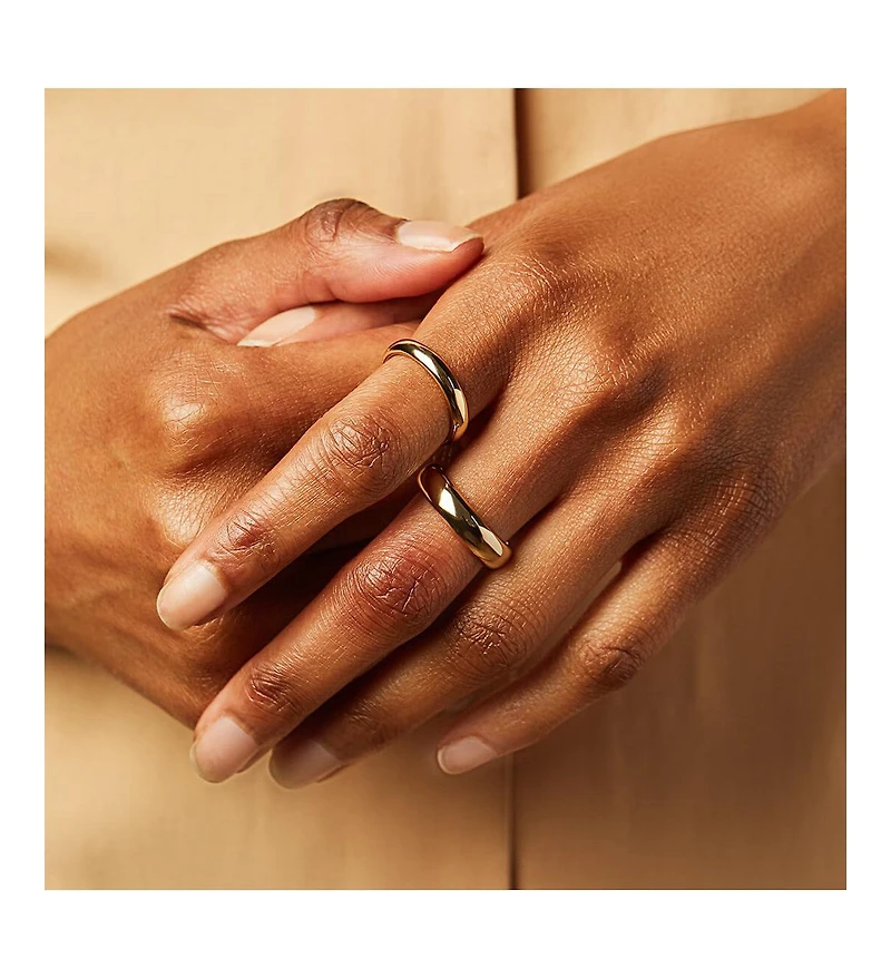 Ana Luisa Gold Band Ring - Everly